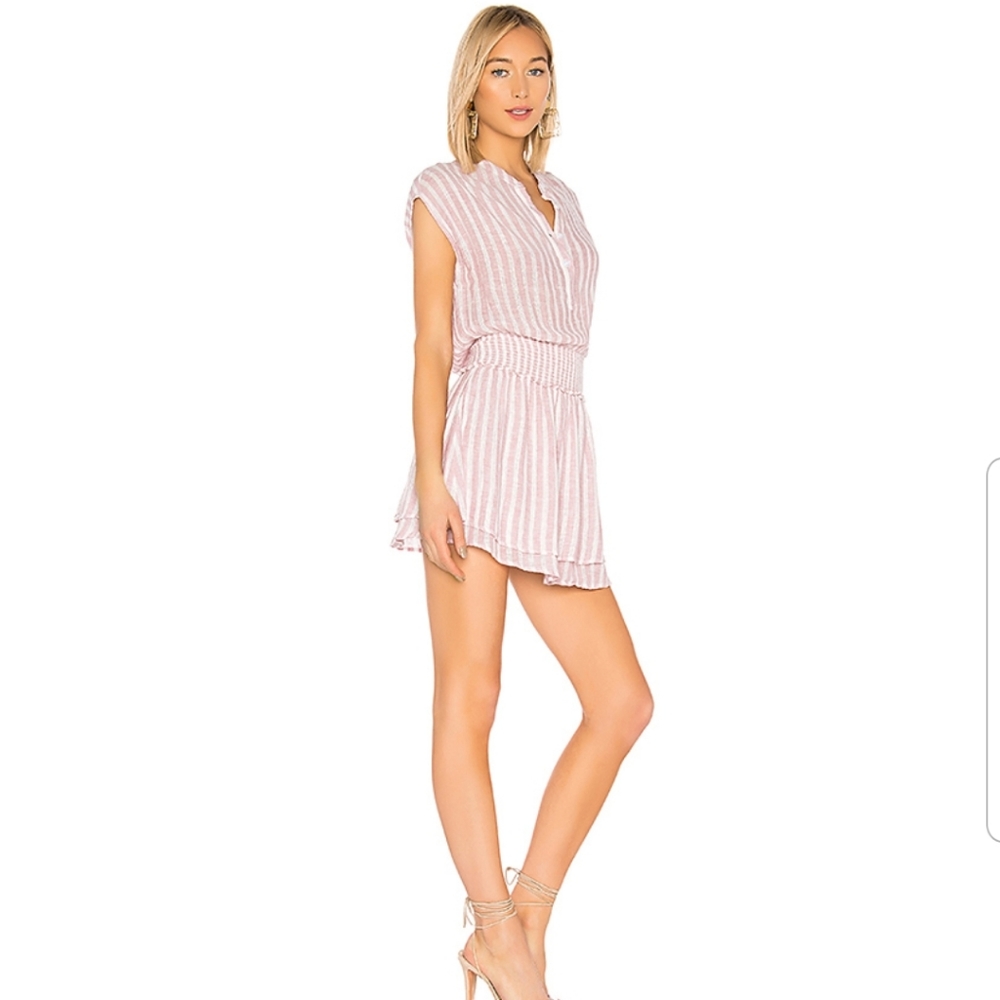 Angelina dress in rose stripes - Picture 3 of 3